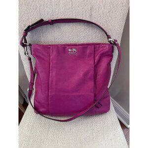 Coach Madison Isabelle 21224 Fuchsia Pink Leather Large Shoulder Bag